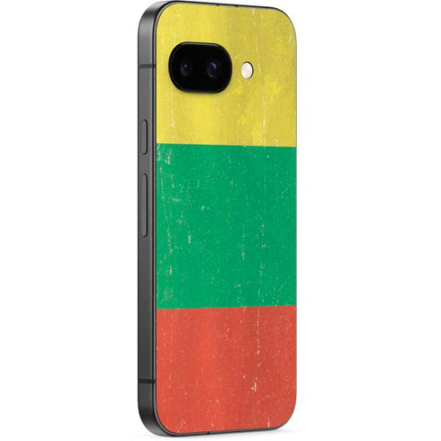 Lithuania Flag Distressed Google Pixel 9a Skin